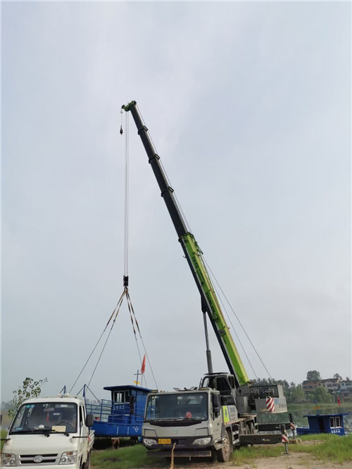 高明区桥梁建设吊装案例